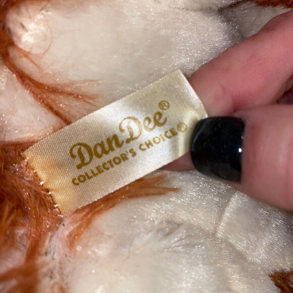 Dan Dee 13" Shaggy Bunny Rabbit Plush Stuffed Animal Ribbon Bow Nursery Baby - Picture 8 of 9